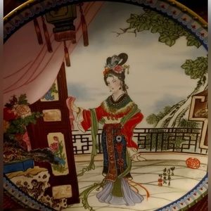 Jingdezhen porcelain plate (3rd) “ Beauties of the Red Mansion” 1986